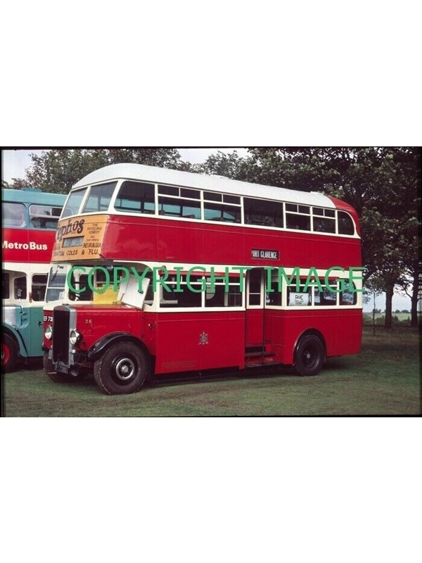 35mm slide West Hartlepool Leyland TD7 / Roe EF 7380 ~ 36