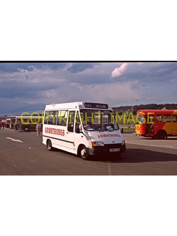 35mm slide Armstrongs Ford Transit minibus L 893 YCN unknown bodywork
