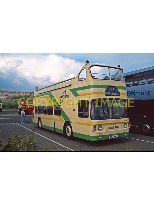 35mm slide Lowland Scottish Fleetline / Alex RSX84J 1014 Ex Fife RXA51J ~FRF 51