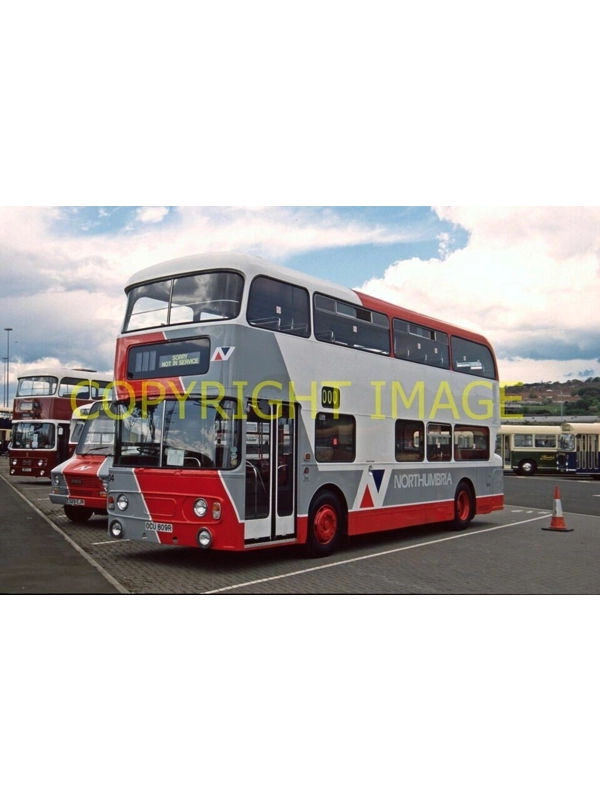 35mm slide Northumbria Fleetline / Alexander OCU 809 R ~ 504 Ex Busways 809