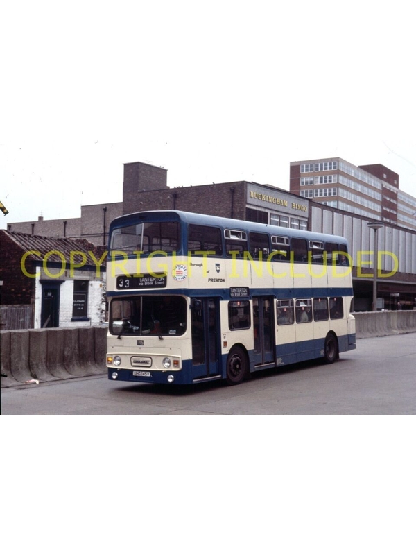 35mm slide Preston Leyland Atlantean AN68 / Alexander UHG 145 V ~ 145