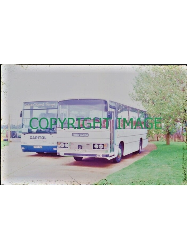 35mm slide White Bus (Windsor) Bedford YRQ / Willowbrook SNK 255 N