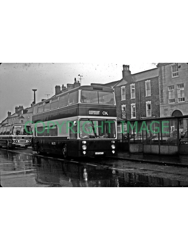 35mm B/W slide OK Travel Atlantean AN68 / Northern Counties XUP 347 L