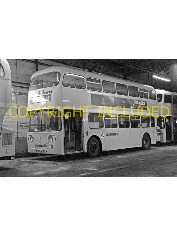 35mm B/W Neg Northern Atlantean PDR / Alexander BCN 129L ~ 0129 Ex Gateshead 129