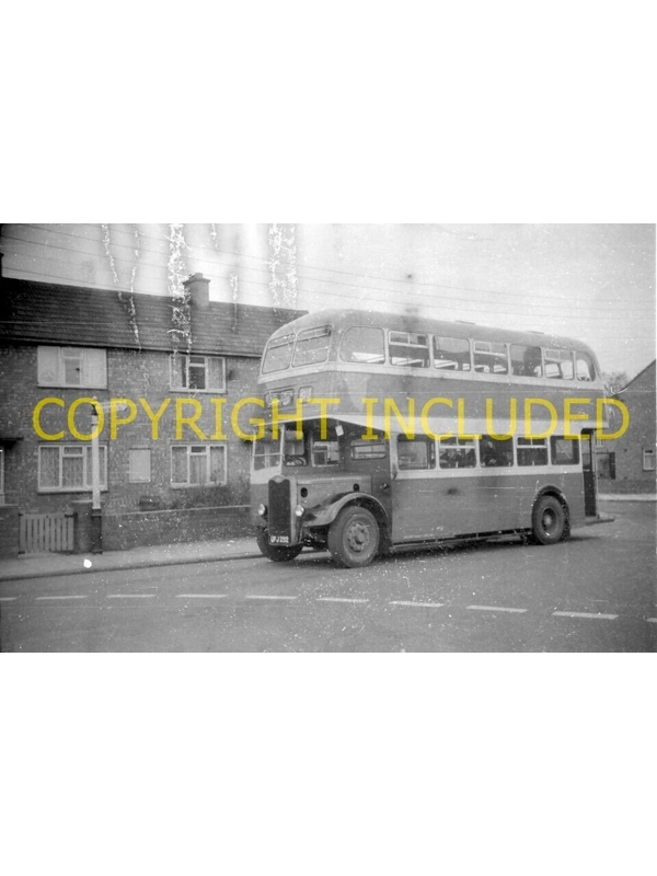 35mm B/W Neg Shaws (Byers Green) Guy Arab 4 / Massey UFJ 292 Ex Exeter 52