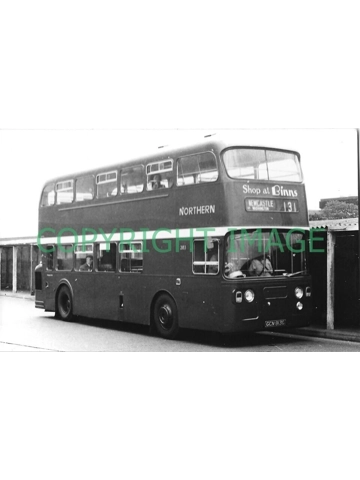 B/W Photo Northern Daimler Fleetline / Alexander GCN 813 G - 2183