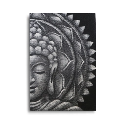 Mandala Half Buddha Gray 60x80cm
