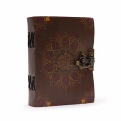Mandala Lotus Leather Notebook