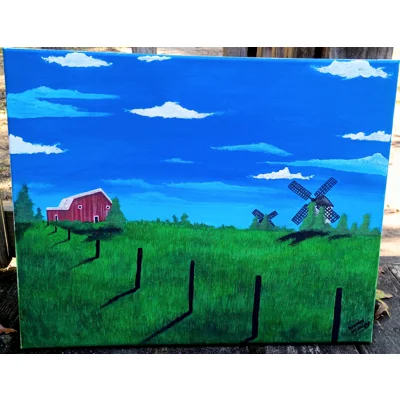 Vibrant Countryside - 16 x 20