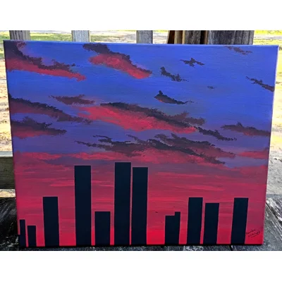 Silhouette Sunset 16 x 20