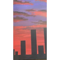 Silhouette Sunset 16 x 20