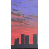 Silhouette Sunset 16 x 20