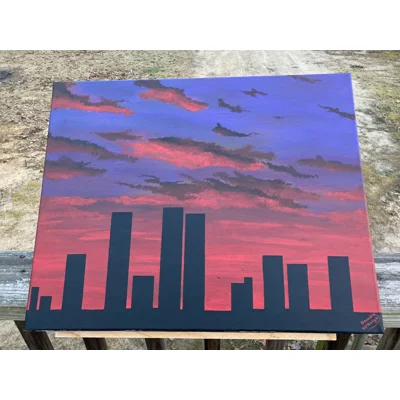 Silhouette Sunset 16 x 20