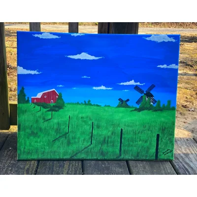 Vibrant Countryside - 16 x 20