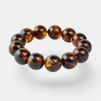 Modified Amber Bracelet Round Beads