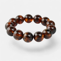 Amber Bead Bracelet – 16mm round ..