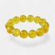 Modified Amber Bracelet Yellow beads 13mm