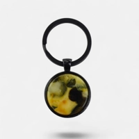 Pressed Baltic amber keychain pen..