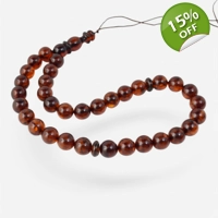 Pressed amber rosary damla tesbih..