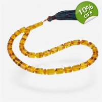 Pressed Amber Rosary Perfect Rama..
