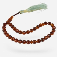 Pressed Amber Rosary Keepsake for..