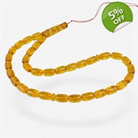 Pressed Amber 33 Beads Rosary - Y..
