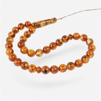 Pressed Amber Rosary Memorable Ke..