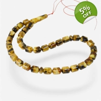 Pressed Amber Rosary Islamic Masb..