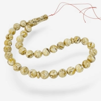 Pressed Amber Rosary - Gift for R..