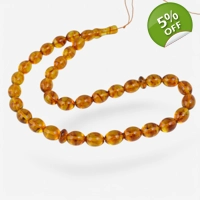 Pressed Amber Rosary – Thoughtful..