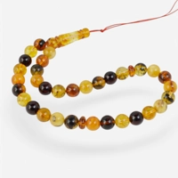 Pressed amber rosary - Tesbih dam..