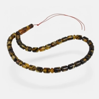 Pressed Amber Rosary 33 beads Gre..