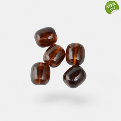 Pressed amber beads tube 5 pcs AA029 Pressed amber beads tube 5 pcs AA029
