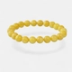 9mm small pressed amber bracelet for women