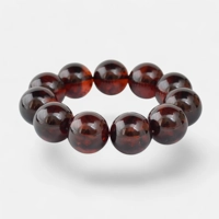 Pressed amber bracelet 18 mm roun..