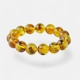Pressed Baltic Amber Bracelet – Luxurious Gift o..
