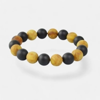 Pressed Amber Bracelet with Raw A..