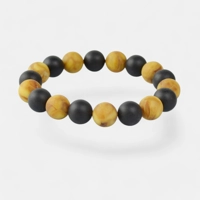 11mm Pressed Amber Bracelet with ..