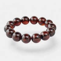 13mm pressed amber bracelet A065