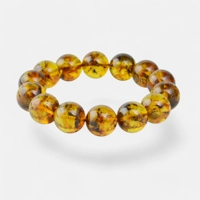 Modified Amber Crystal Beaded Bra..