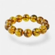 Modified Amber Crystal Beaded Bracelet