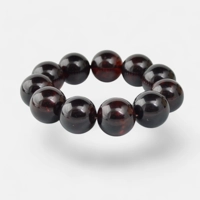 Pressed Amber Bracelet 19mm round..