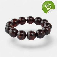 Pressed amber bracelet 15 mm A213