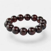 Pressed amber bracelet 15 mm Gift..