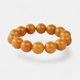 Unique Pressed Amber Bracelet with Organic Charm