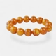Pressed amber bracelet 13mm Beads