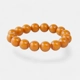 Unique Pressed Amber Bracelet with Organic Charm
