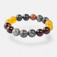 Amber with gemstones bracelet wit..