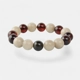 Pressed amber bracelet with gemstones Beads