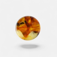 25mm Pressed amber cabochon for j..